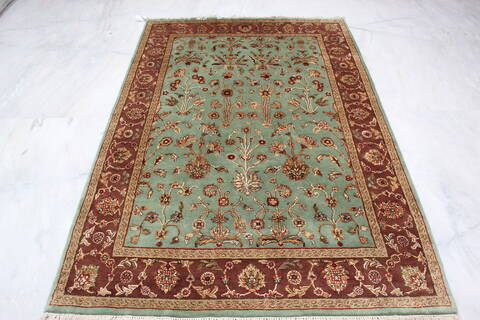 Jaipur Green Hand Knotted 410 X 71 Area Rug 905-139983 Image 5