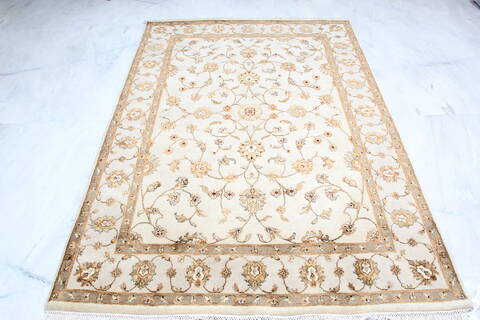 Jaipur White Hand Knotted 411 X 73 Area Rug 905-139984 Image 1