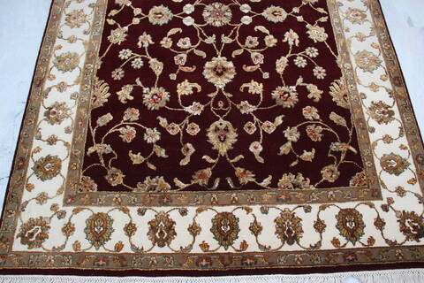 Jaipur Red Hand Knotted 50 X 71 Area Rug 905-139985 Image 2