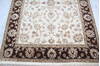 Jaipur White Hand Knotted 51 X 72  Area Rug 905-139986 Thumb 2