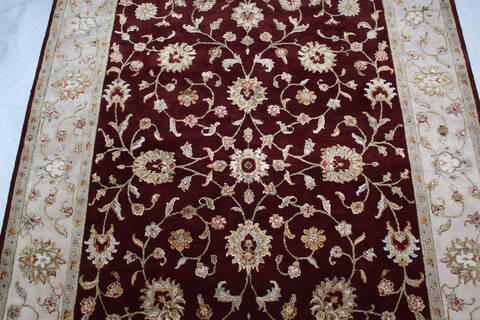 Jaipur Red Hand Knotted 52 X 71 Area Rug 905-139991 Image 3