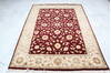 Jaipur Red Hand Knotted 52 X 71 Area Rug 905-139991 Thumb 1