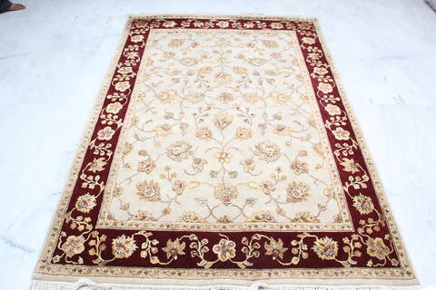 Jaipur White Hand Knotted 411 X 72 Area Rug 905-139993 Image 1