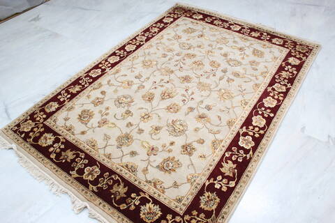Jaipur White Hand Knotted 411 X 72 Area Rug 905-139993 Image 4