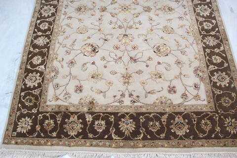 Jaipur Beige Hand Knotted 51 X 70 Area Rug 905-139994 Image 2