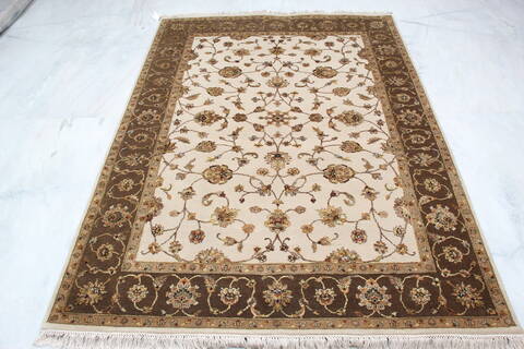 Jaipur Beige Hand Knotted 51 X 70 Area Rug 905-139994 Image 5