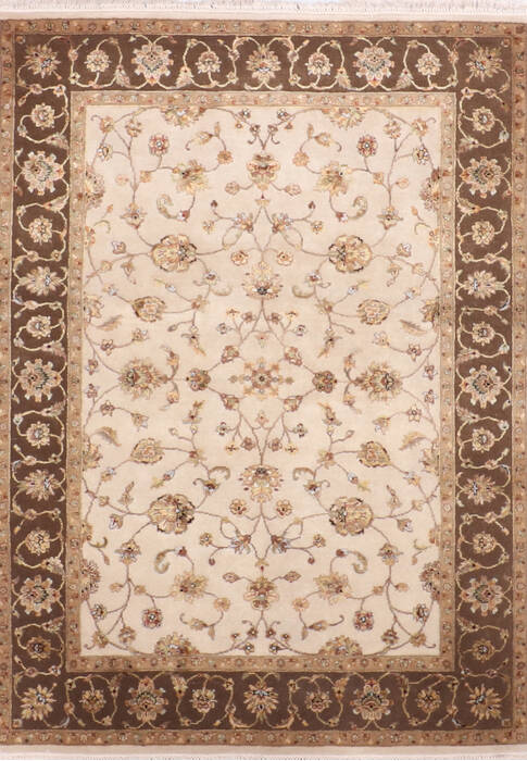 Jaipur Beige Hand Knotted 51 X 70 Area Rug 905-139994 Image 0