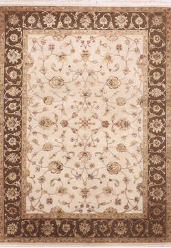 Jaipur Beige Hand Knotted 5'1" X 7'0"  Area Rug 905-139994
