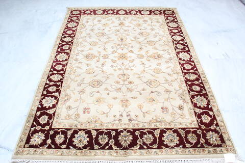 Jaipur Beige Hand Knotted 50 X 72 Area Rug 905-139995 Image 1