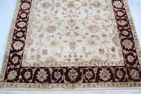 Jaipur Beige Hand Knotted 50 X 72 Area Rug 905-139995 Image 2