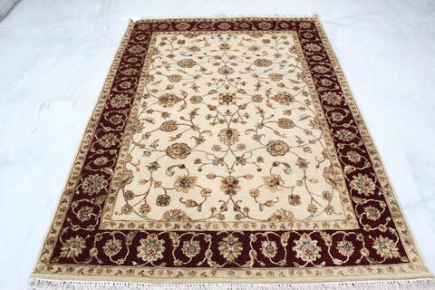 Jaipur Beige Hand Knotted 50 X 72 Area Rug 905-139995 Image 5