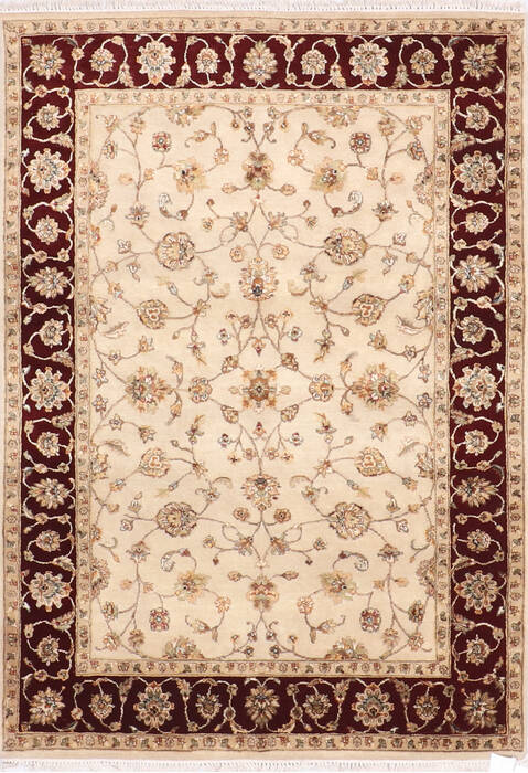 Jaipur Beige Hand Knotted 50 X 72 Area Rug 905-139995 Image 0