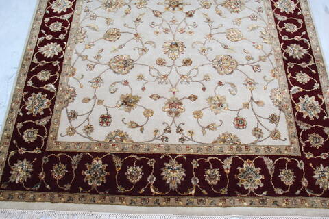 Jaipur White Hand Knotted 51 X 72 Area Rug 905-139996 Image 2