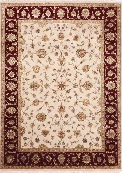 Jaipur White Hand Knotted 51 X 72 Area Rug 905-139996 Image 0