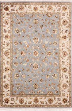 Jaipur Blue Hand Knotted 4'11" X 7'2"  Area Rug 905-139997