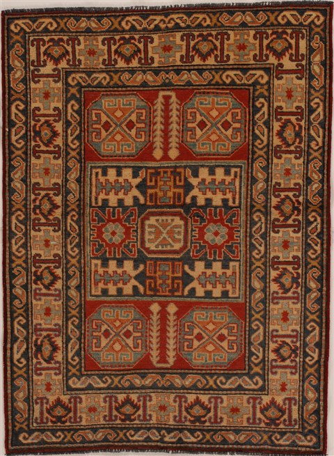 Kazak Red Hand Knotted 33 X 46  Area Rug 251-14003 Image 0