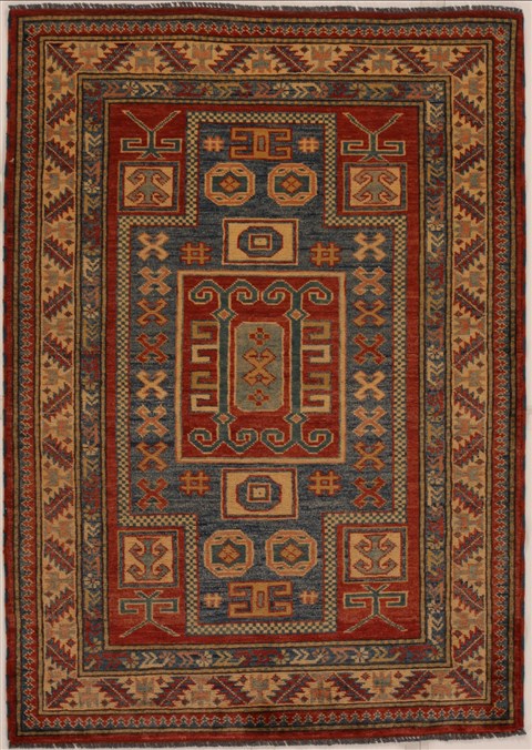Kazak Red Hand Knotted 36 X 49  Area Rug 251-14022 Image 0