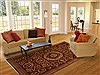 Asian Inspired Red Hand Knotted 59 X 89 Area Rug 251-14069 Thumb 4