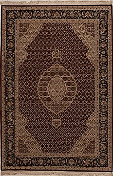 Chinese Mahi Red Rectangle 6x9 ft Wool Carpet 14074