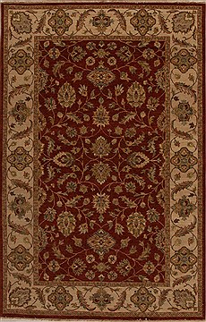 Ziegler Red Hand Knotted 5'11" X 9'1"  Area Rug 251-14082