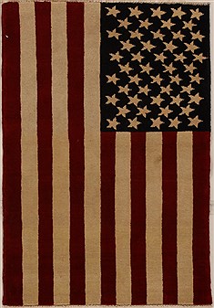 Pakistani Pishavar Multicolor Rectangle 2x4 ft Wool Carpet 14100