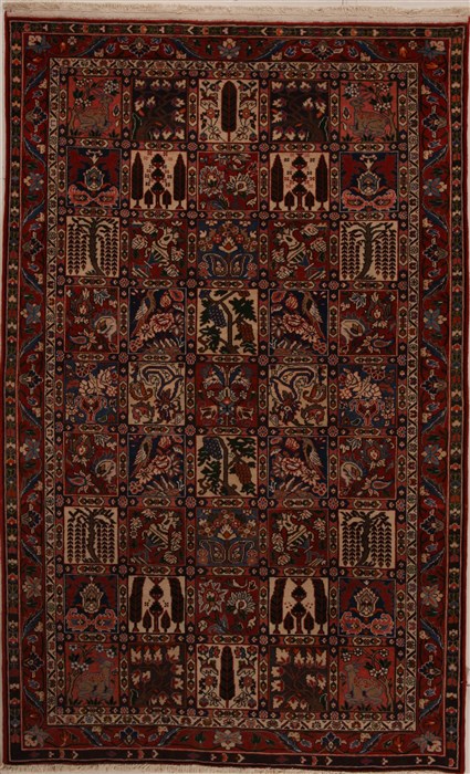 Bakhtiar Multicolor Hand Knotted 55 X 810  Area Rug 251-14115 Image 0