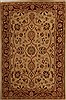 Pishavar Beige Hand Knotted 60 X 93 Area Rug 251-14116 Thumb 0
