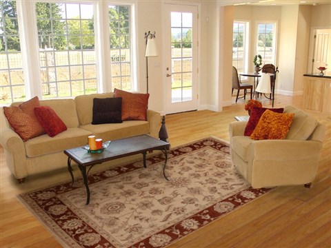 Pishavar Beige Hand Knotted 62 X 810 Area Rug 251-14117 Image 4