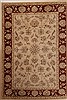 Pishavar Beige Hand Knotted 62 X 810 Area Rug 251-14117 Thumb 0