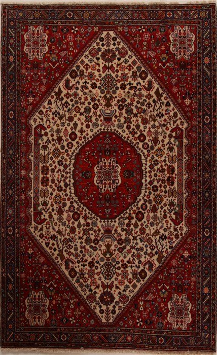Abadeh Red Hand Knotted 50 X 82 Area Rug 251-14120 Image 0