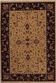 Ziegler Beige Hand Knotted 6'1" X 8'11"  Area Rug 251-14121