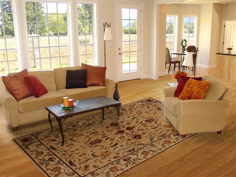 Ziegler Beige Hand Knotted 61 X 89 Area Rug 251-14123 Image 4
