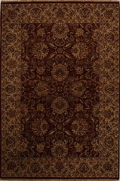 Ziegler Red Hand Knotted 6'1" X 9'1"  Area Rug 251-14127