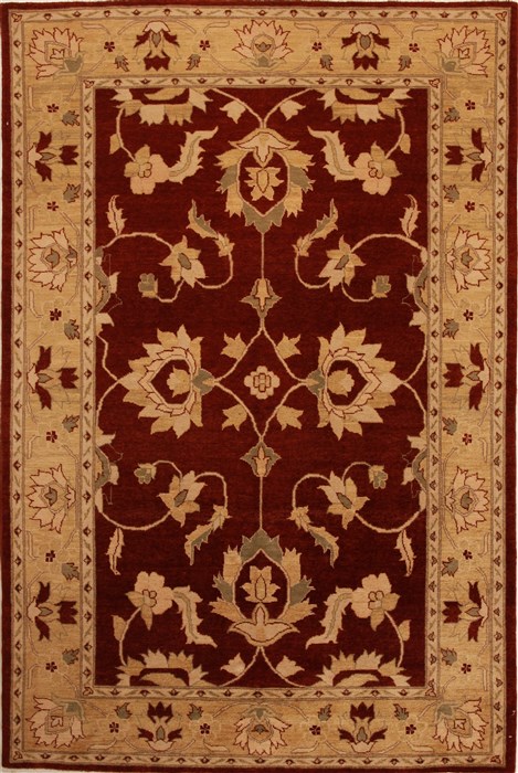 Pishavar Red Hand Knotted 511 X 90 Area Rug 251-14144 Image 0