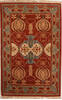 Indo-Nepal Red Hand Knotted 59 X 811  Area Rug 251-14151 Thumb 0