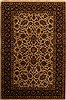 Kashan Beige Hand Knotted 60 X 90  Area Rug 251-14152 Thumb 0