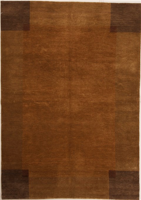 Pishavar Brown Hand Knotted 56 X 710  Area Rug 251-14153 Image 0