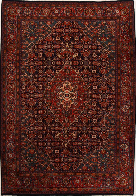 Sarouk Blue Hand Knotted 80 X 116  Area Rug 251-14166 Image 0
