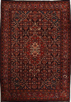 Sarouk Blue Hand Knotted 8'0" X 11'6"  Area Rug 251-14166