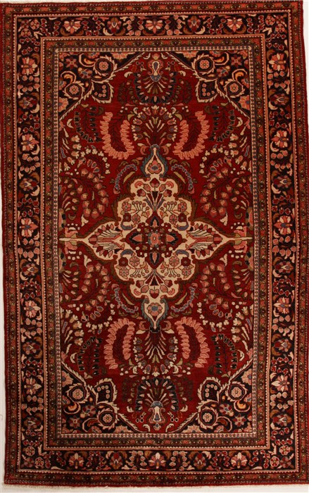 Lilihan Red Hand Knotted 74 X 117  Area Rug 251-14171 Image 0