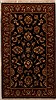Agra Black Hand Knotted 30 X 52 Area Rug 251-14186 Thumb 0