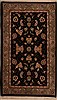 Asian Inspired Black Hand Knotted 30 X 50  Area Rug 251-14189 Thumb 0