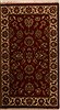 Agra Red Hand Knotted 211 X 51  Area Rug 251-14193 Thumb 0