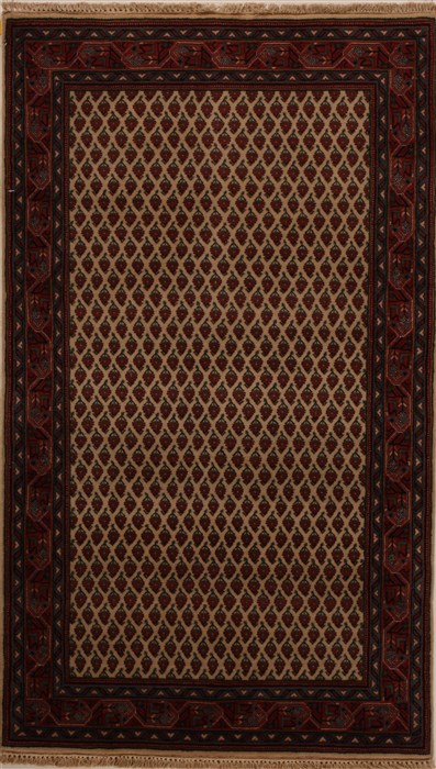 Hamedan Beige Hand Knotted 211 X 50 Area Rug 251-14204 Image 0