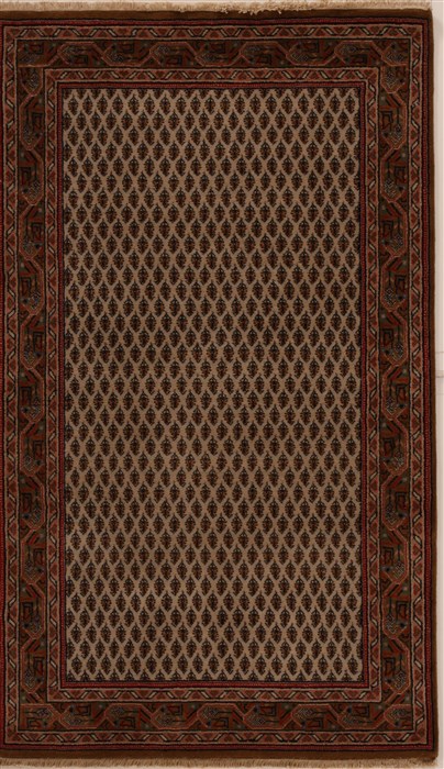 Hamedan Beige Hand Knotted 211 X 411 Area Rug 251-14205 Image 0