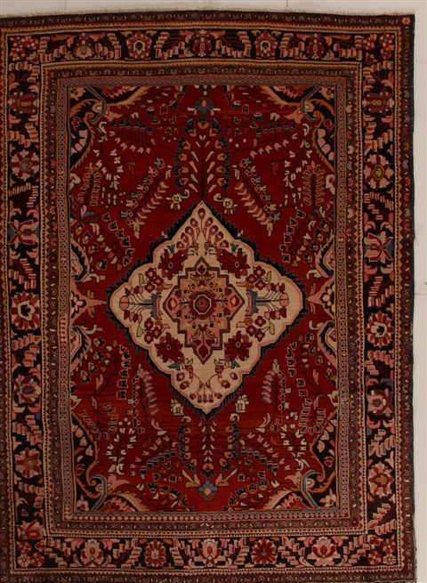 Lilihan Red Hand Knotted 77 X 104 Area Rug 251-14229 Image 0