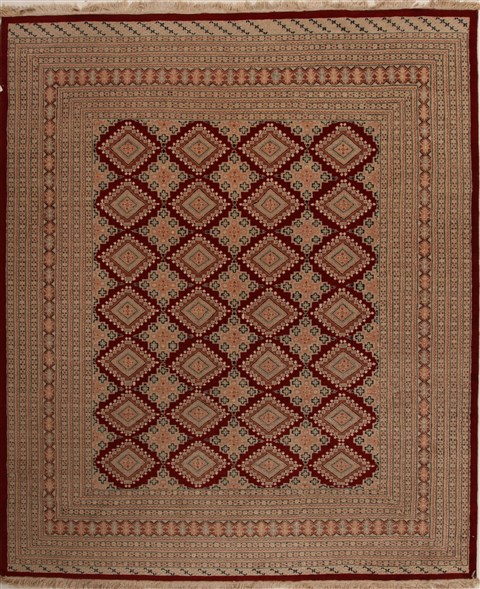 Bokhara Red Hand Knotted 80 X 100 Area Rug 251-14231 Image 0