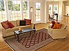 Bokhara Red Hand Knotted 80 X 100 Area Rug 251-14231 Thumb 4