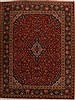 Kashan Red Hand Knotted 102 X 131  Area Rug 251-14260 Thumb 0