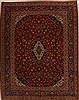 Kashan Red Hand Knotted 98 X 125  Area Rug 251-14292 Thumb 0
